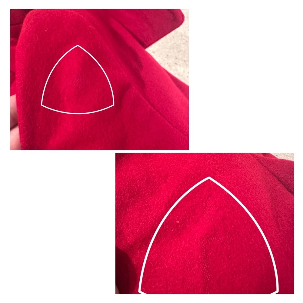 Via Spiga Wool Double Breasted Skirted Trench Coat in Bold Red Pleated Size 12 - Picture 14 of 16